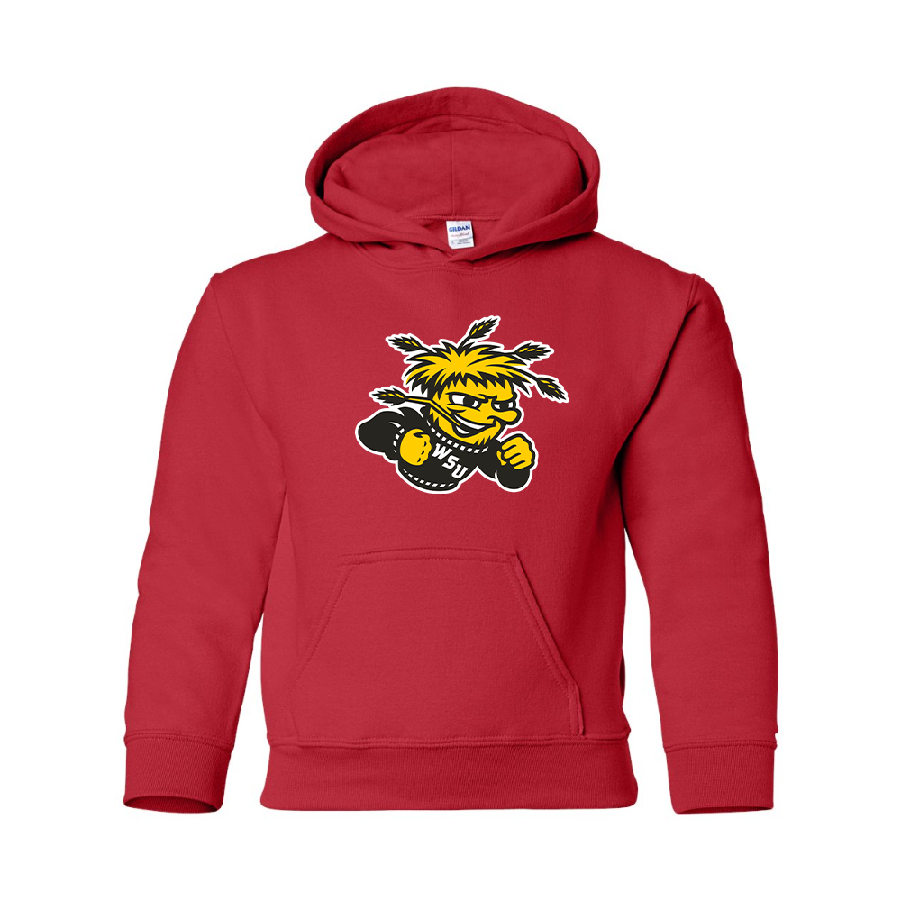Youth Wichita State Shockers  Gildan Heavy Blend  Hooded Sweatshirt